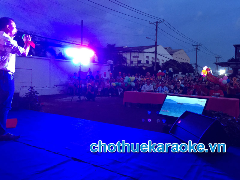 Cho thuê dàn karaoke phục vụ Hội thi chung kết giọng hát karaoke công ty AMW