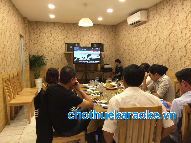 Lắp đặt cho thuê dàn karaoke tại nhà hàng Rạn Biển