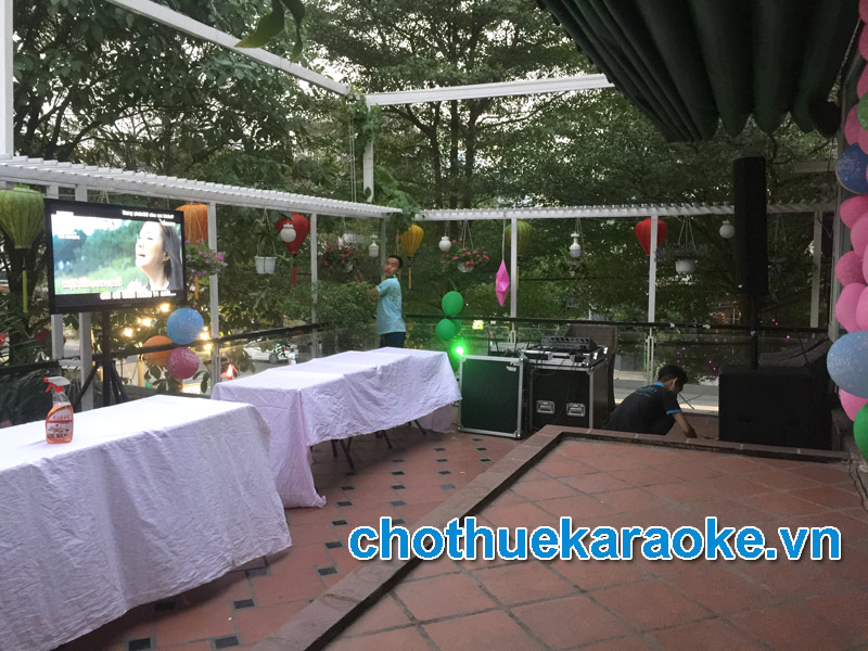 Cho thuê dàn karaoke phục vụ tiệc sinh nhật anh Trí tại quận Tân Phú