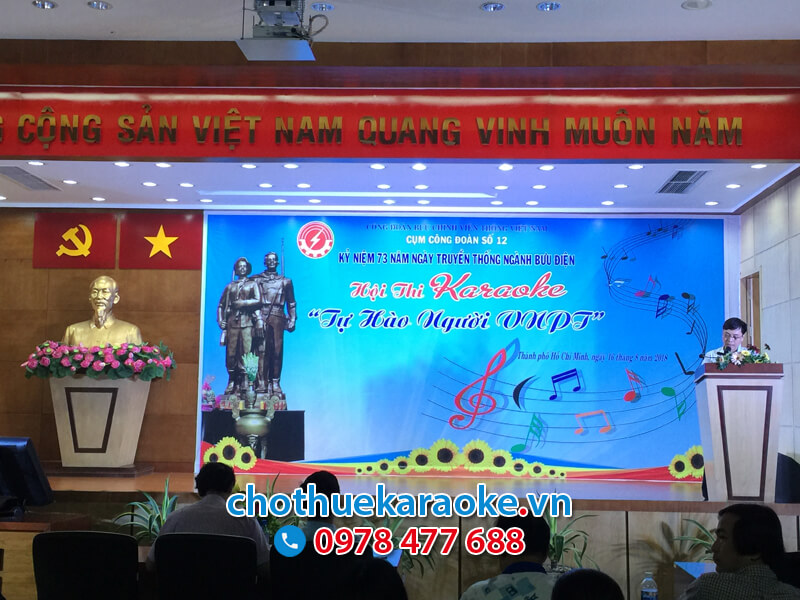 Cho thuê dàn karaoke hội thi tiếng hát karaoke Tự Hào Người VNPT