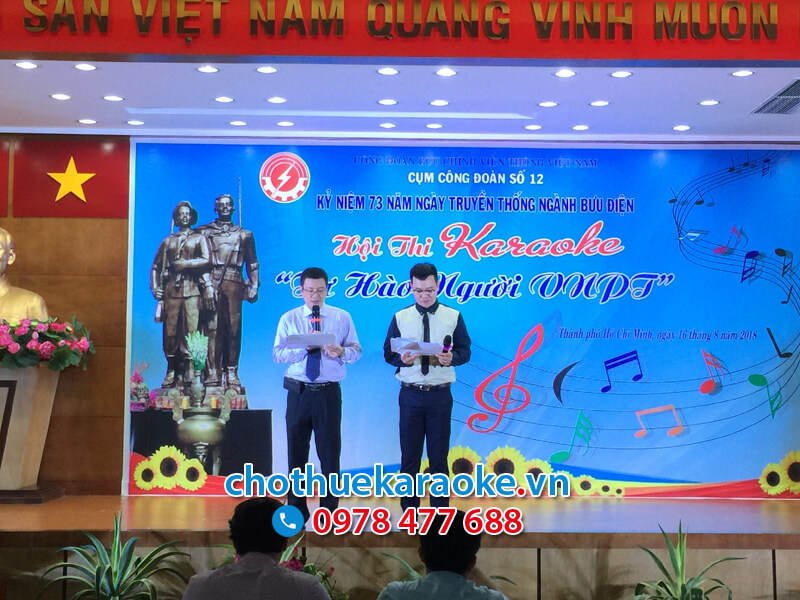 Cho thuê dàn karaoke hội thi tiếng hát karaoke Tự Hào Người VNPT