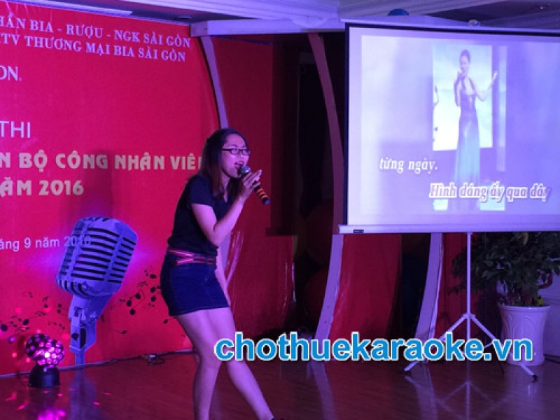 Cho thuê dàn karaoke phục vụ thi hát karaoke công ty Bia Sài Gòn
