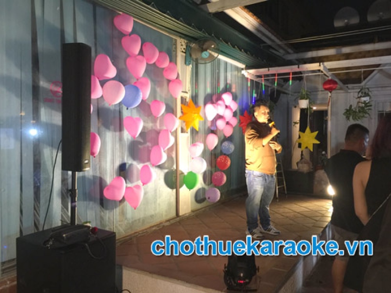 Cho thuê dàn karaoke tiệc sinh nhật anh Trí tại quận Tân Phú